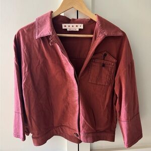 Marni Coral Utility Blouse Top